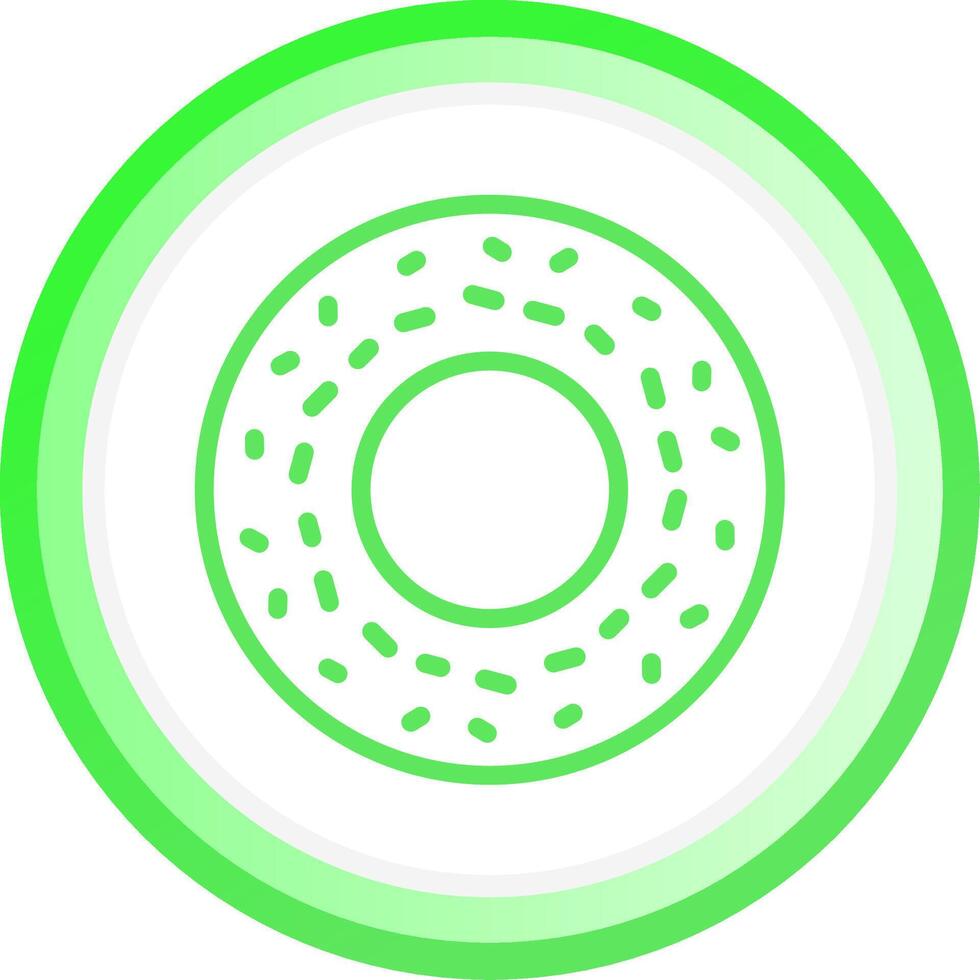 Line Green Circle Gradient Design vector