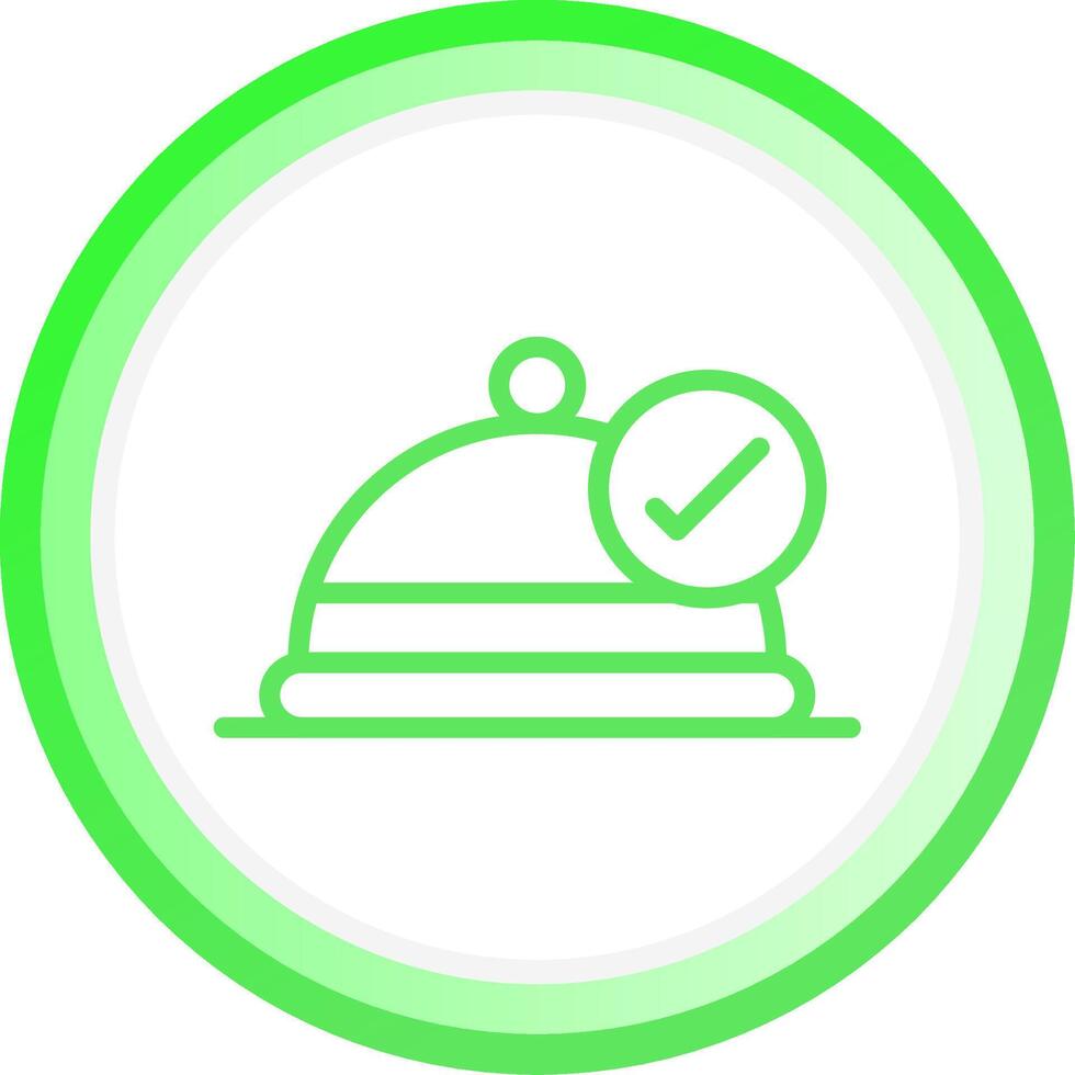 Line Green Circle Gradient Design vector