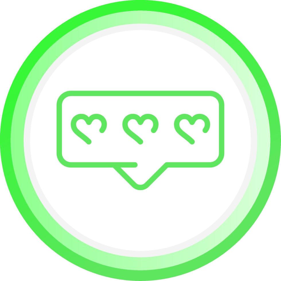 Comment Heart Creative Icon Design vector