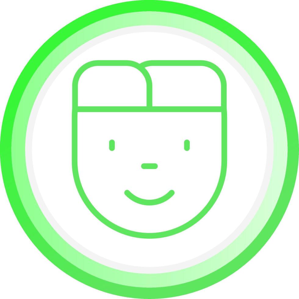 Man Head Creative Icon Design vector