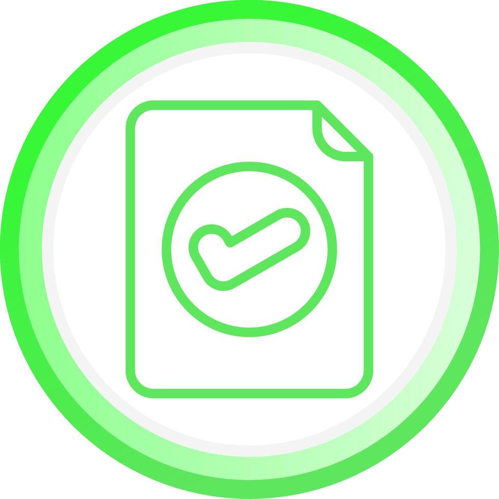 Valid Document Creative Icon Design vector