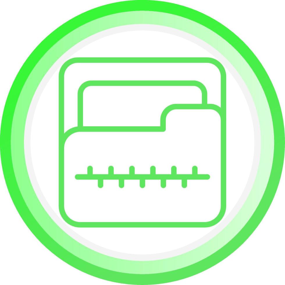 Zip Folder Creative Icon Design vector