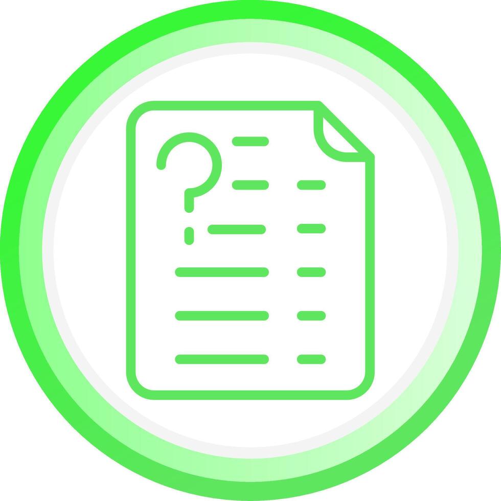 Question Creative Icon Design vector