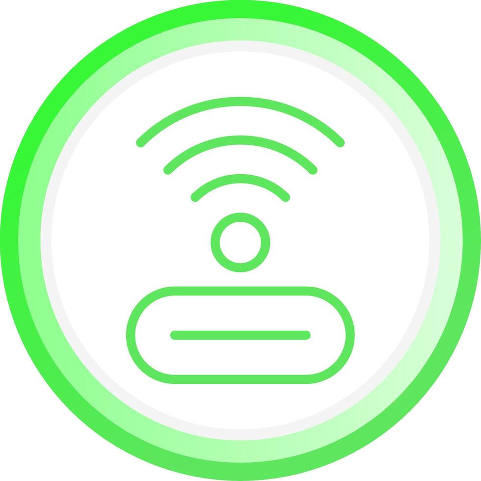 Line Green Circle Gradient Design vector