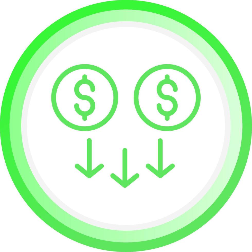 Low Startup Cost Creative Icon Design vector