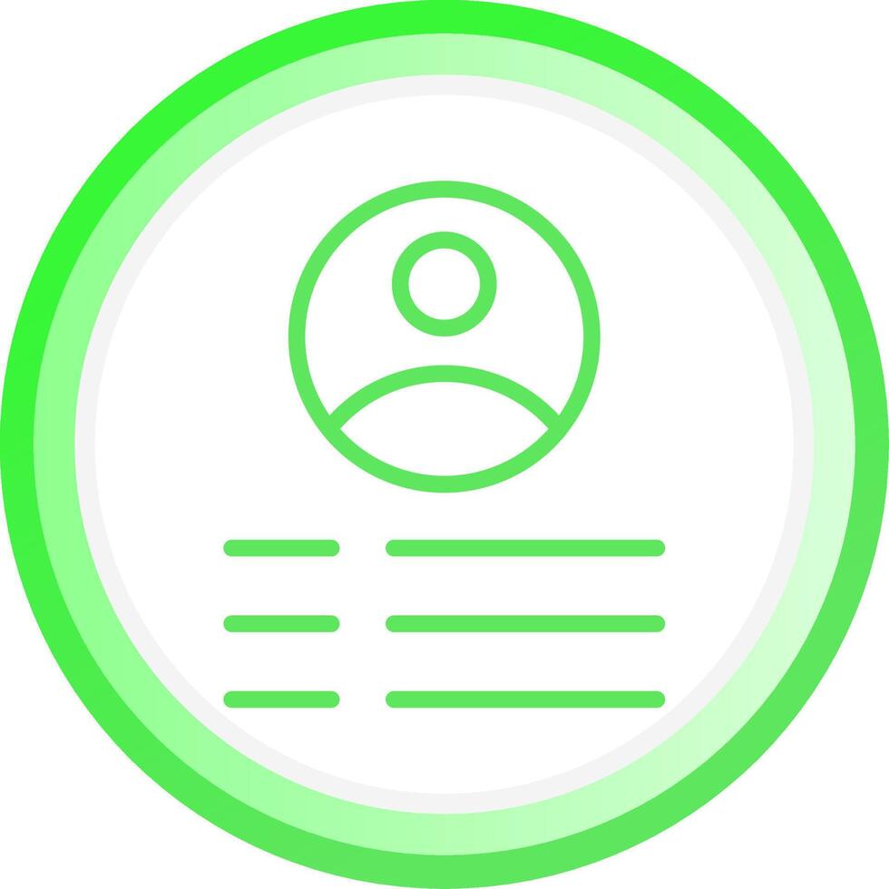 Profile Creative Icon Design vector