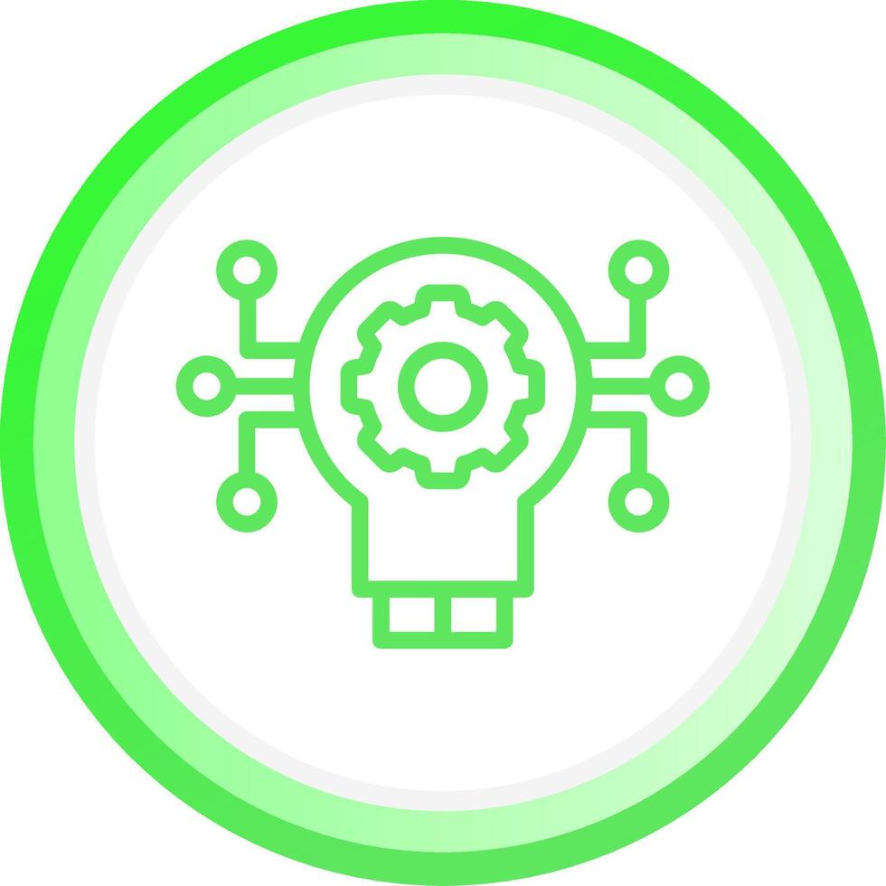 Technology Disruption Creative Icon Design vector