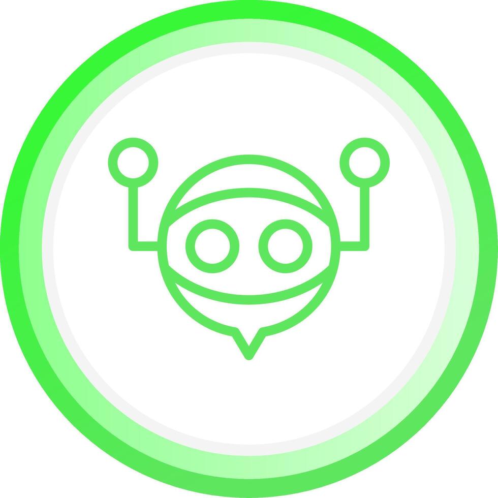 Virtual Assistant Creative Icon Design vector
