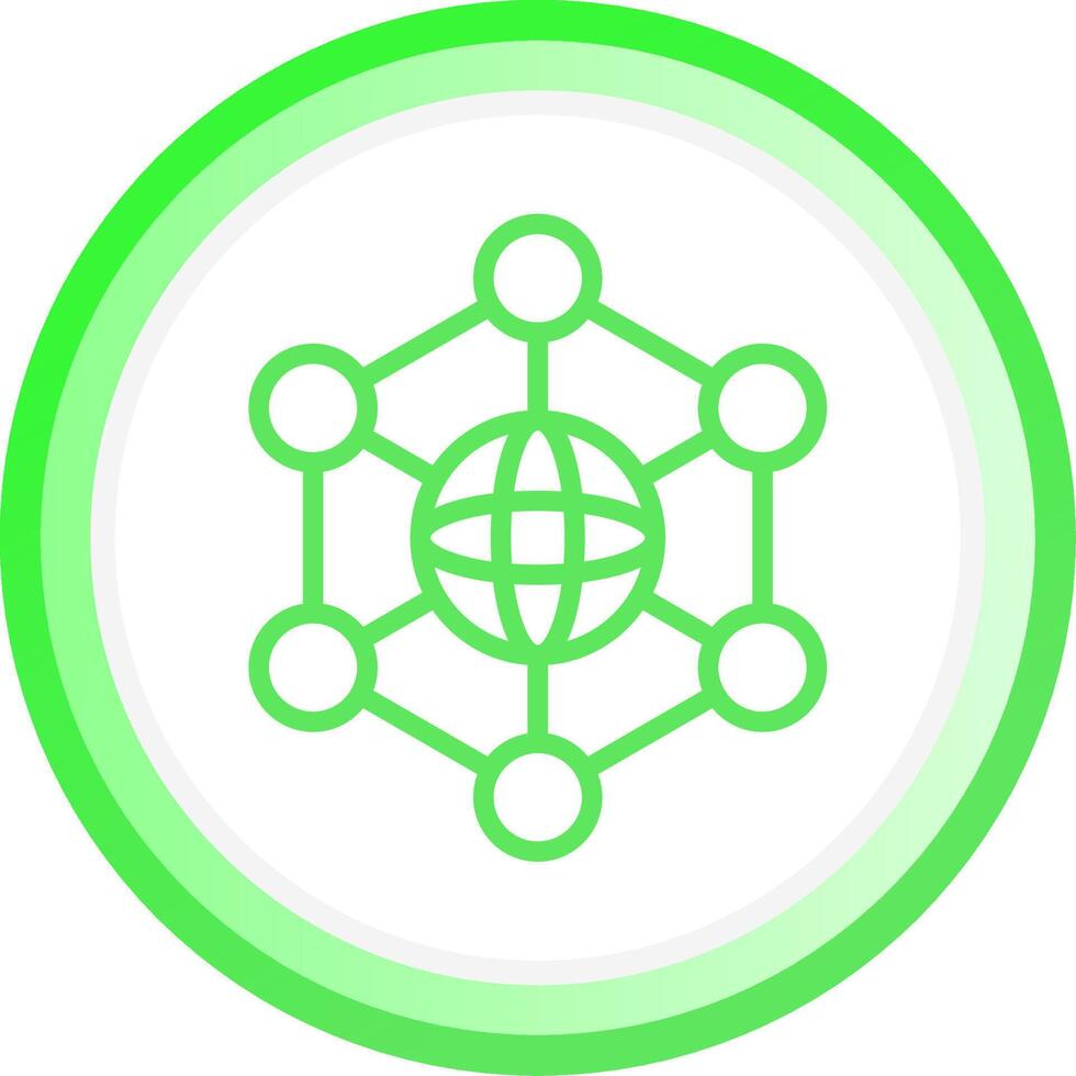Neural Network Creative Icon Design vector