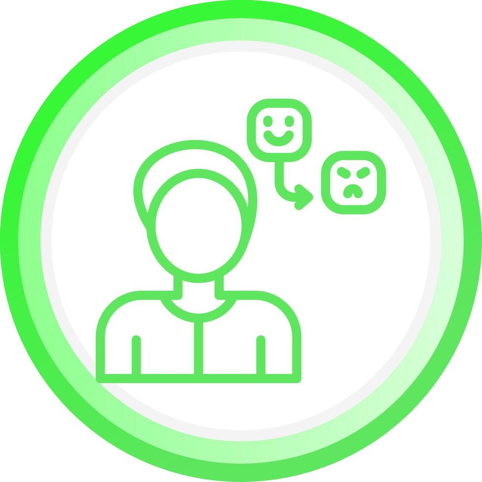 Negative Emotion Creative Icon Design vector