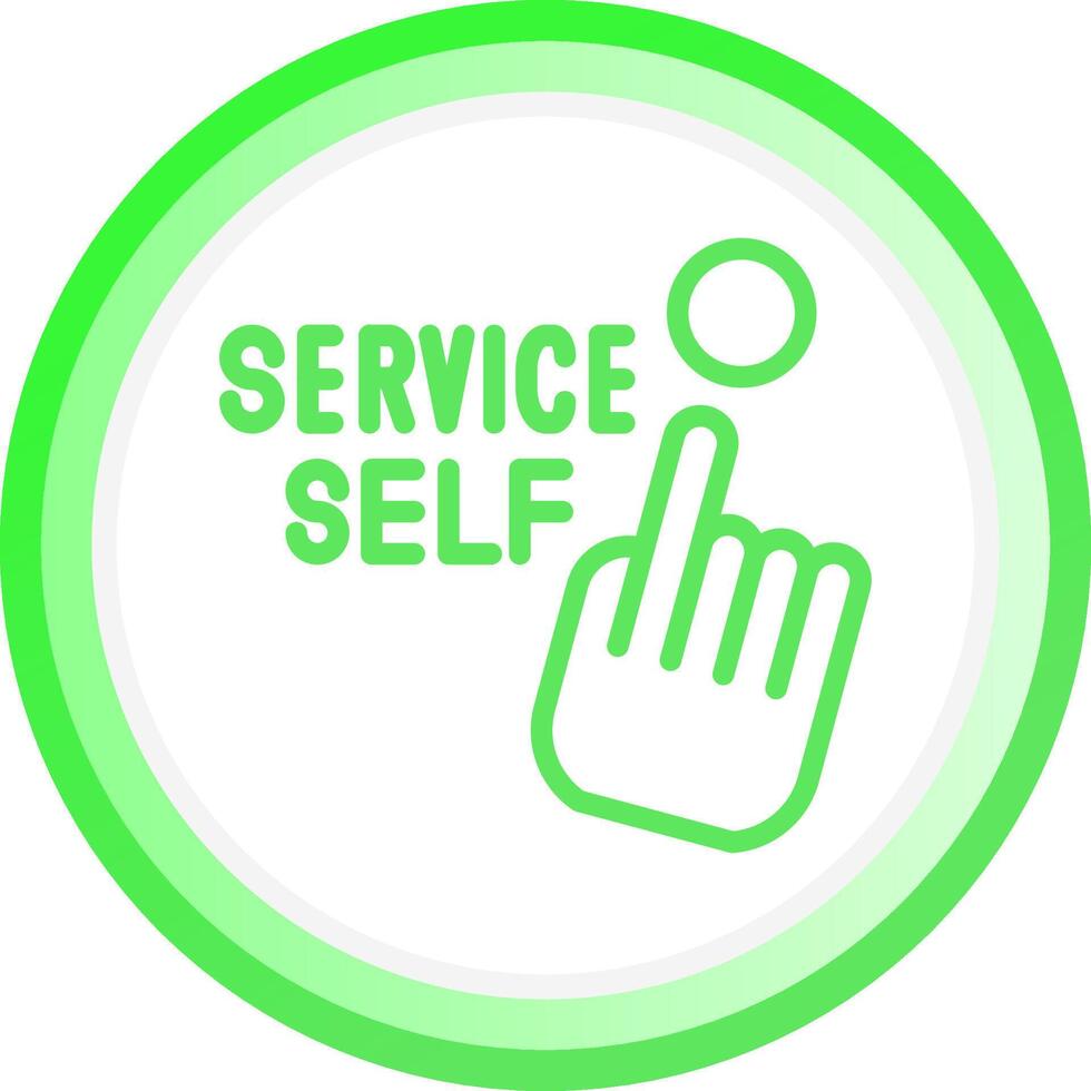 Self Service Creative Icon Design vector