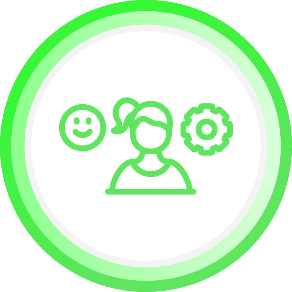 Managing Emotions Creative Icon Design vector