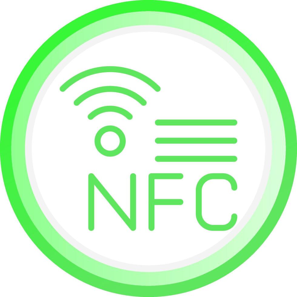 NFC Creative Icon Design vector