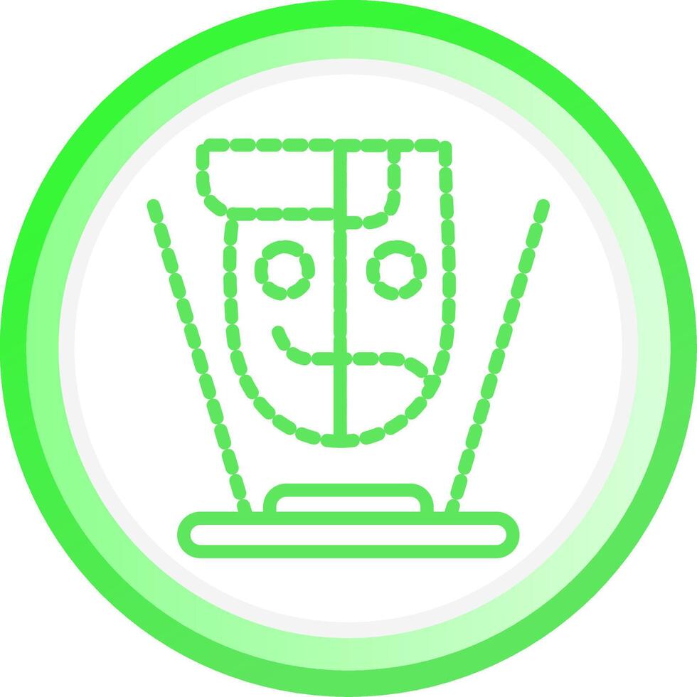 Hologram Creative Icon Design vector