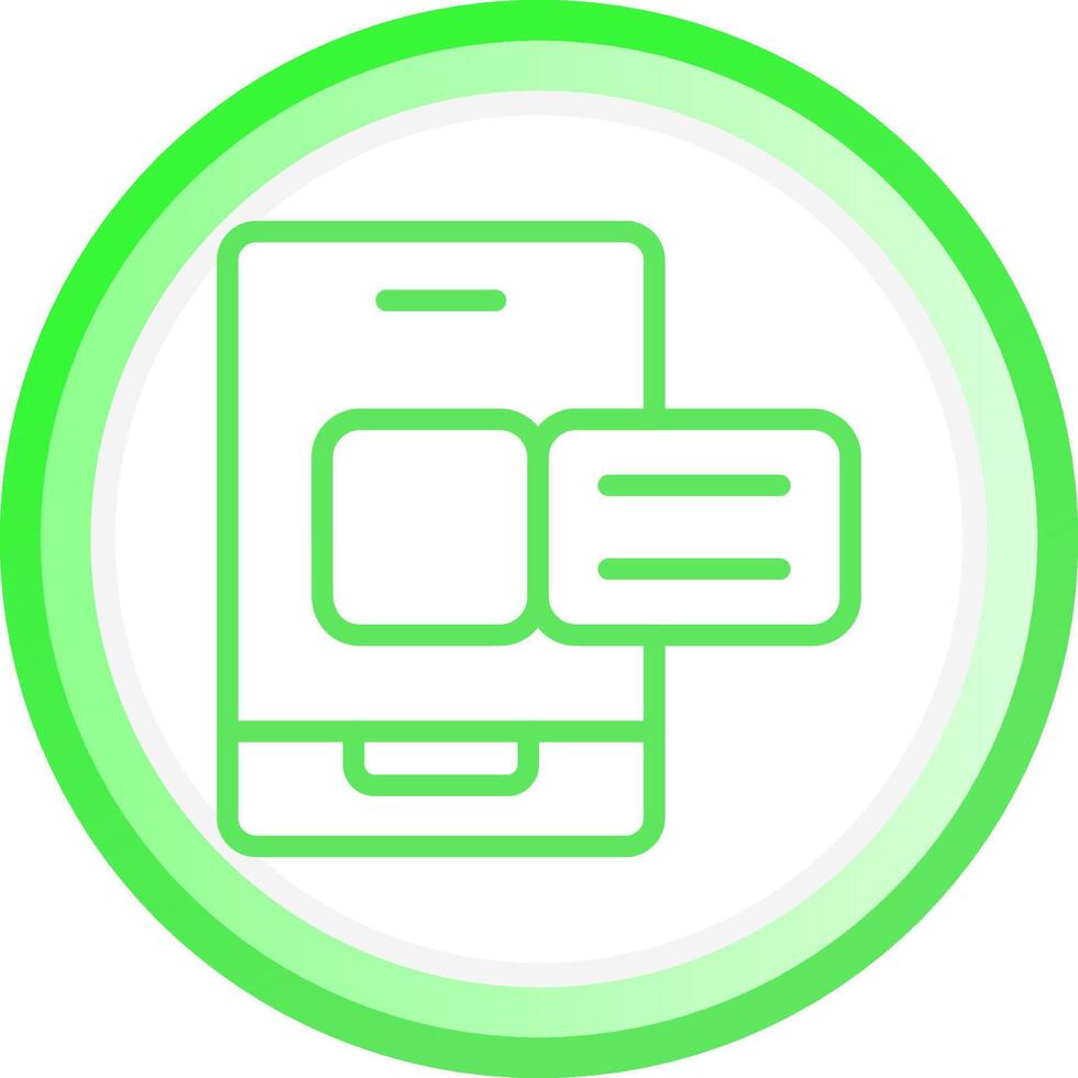 Mobile Boarding Pass Creative Icon Design vector