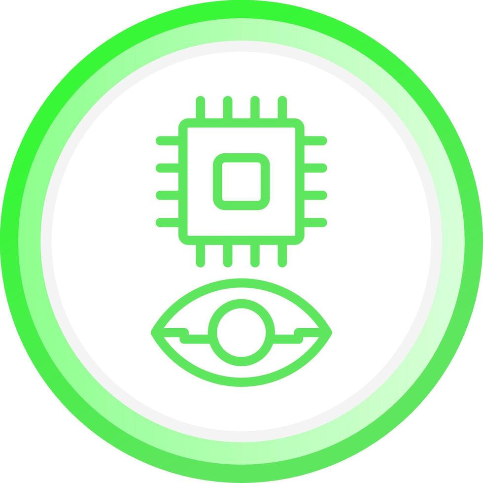 Eye Augmentation Creative Icon Design vector