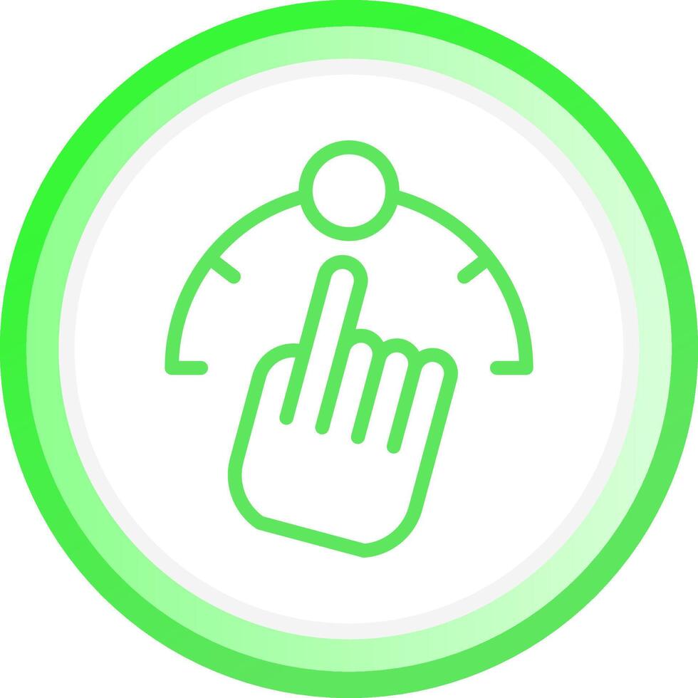 Gesture Control Creative Icon Design vector