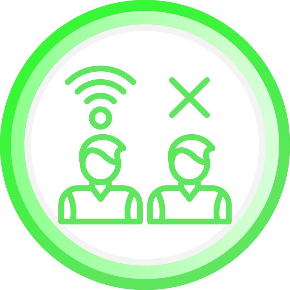 Digital Divide Creative Icon Design vector