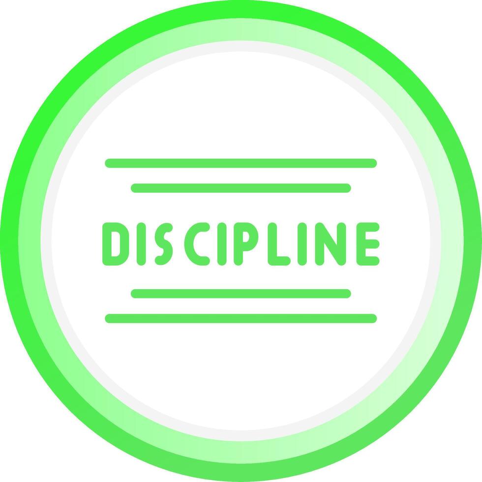 Discipline Creative Icon Design vector