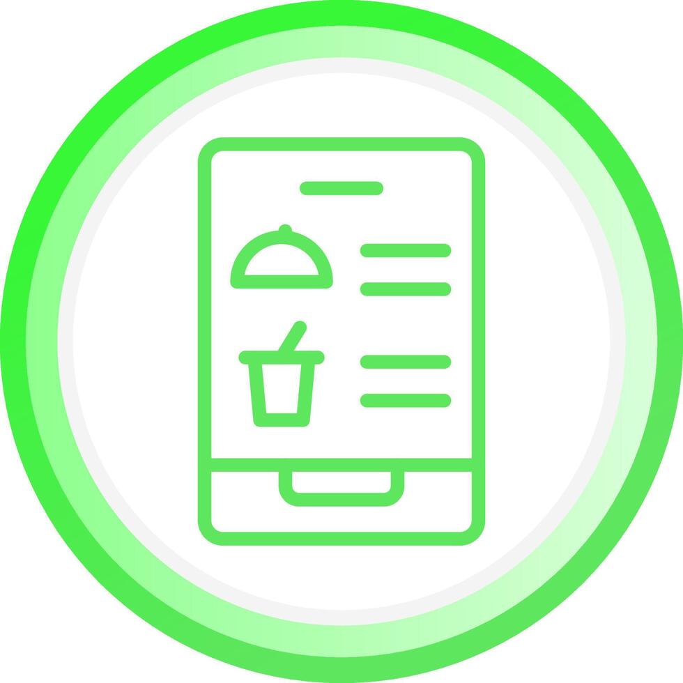 Digital Inflight Menu Creative Icon Design vector