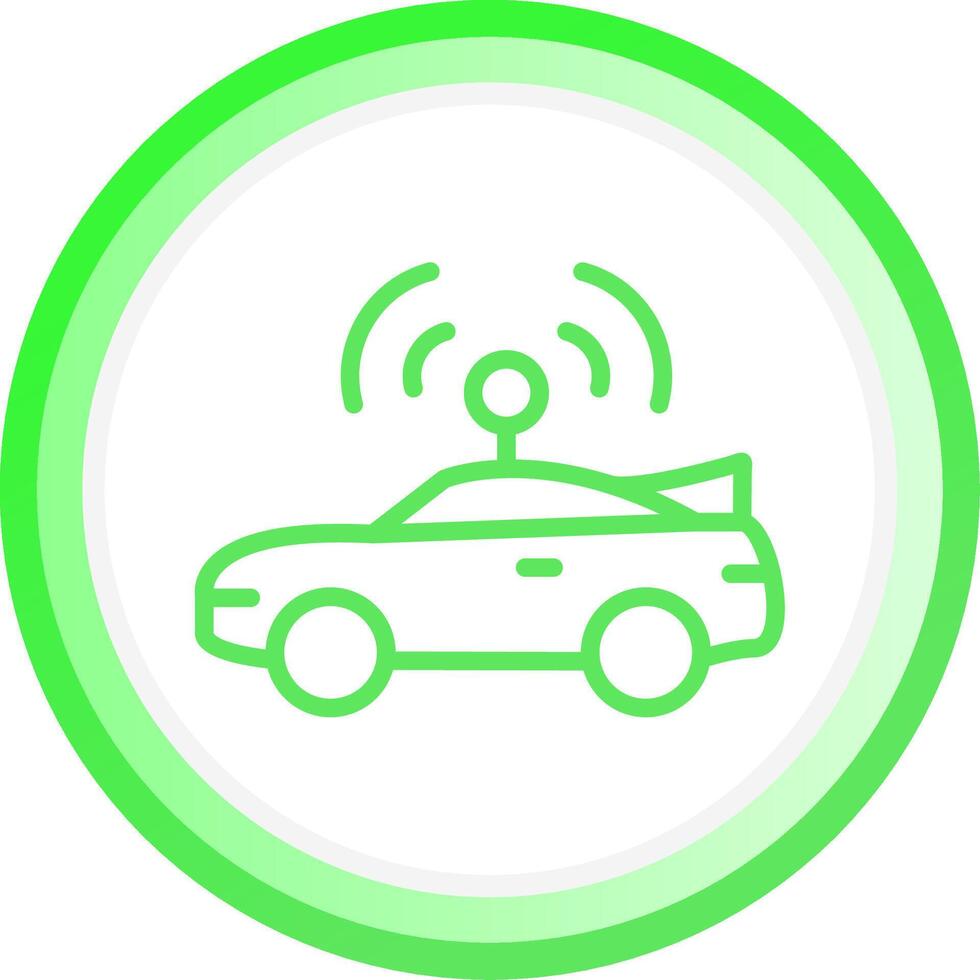 Autonomous Vehicle Creative Icon Design vector
