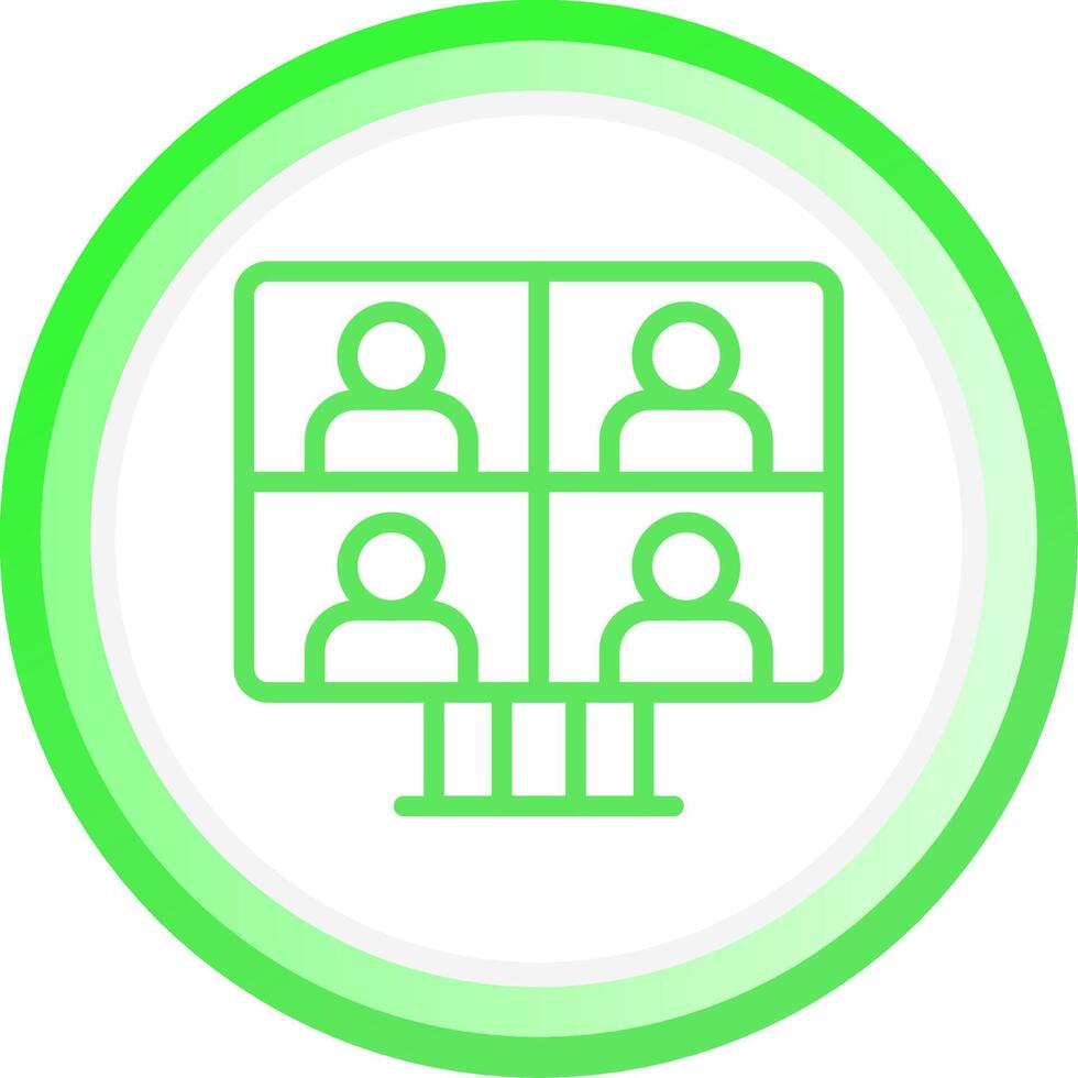 Conference Call Creative Icon Design vector