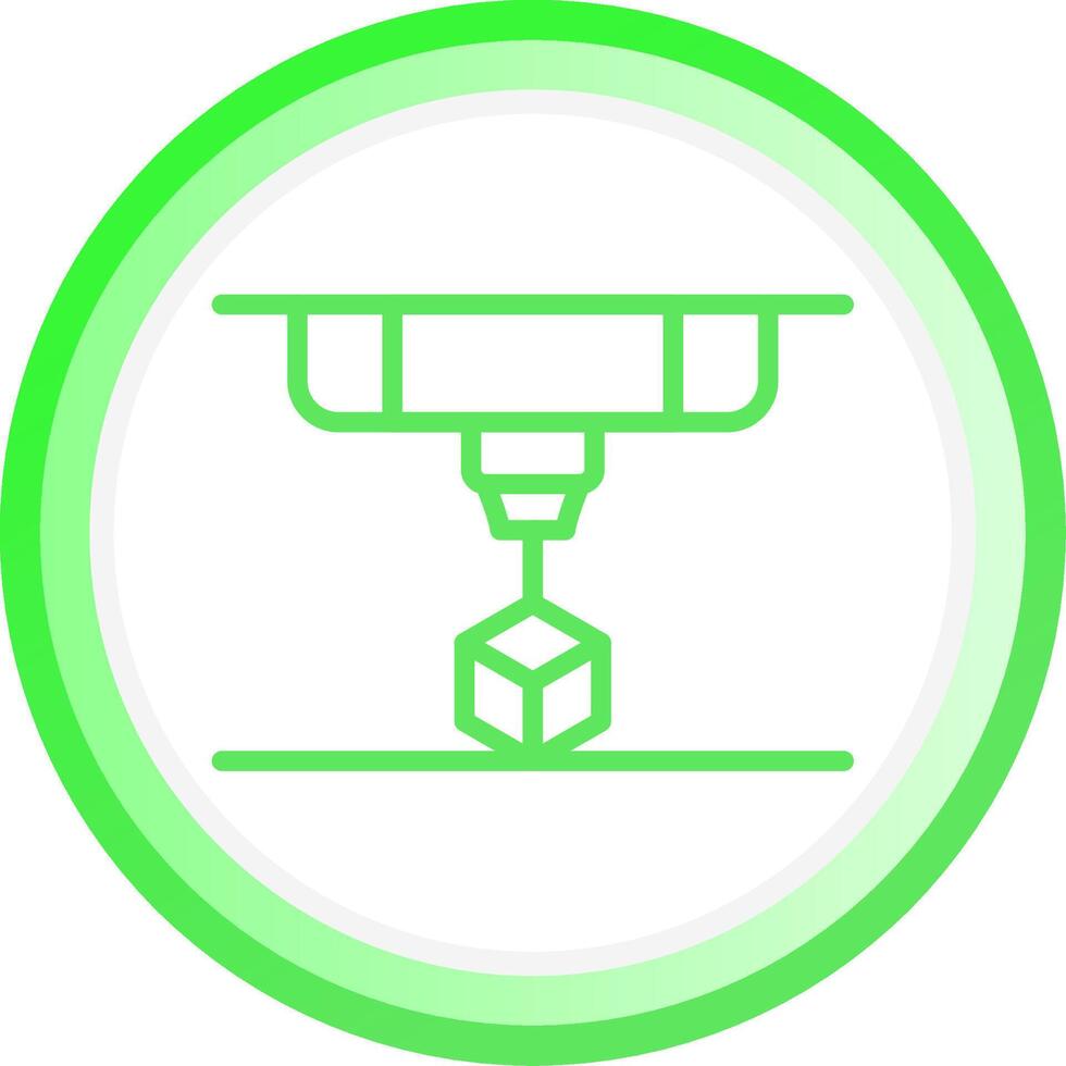 3D Printing Creative Icon Design vector