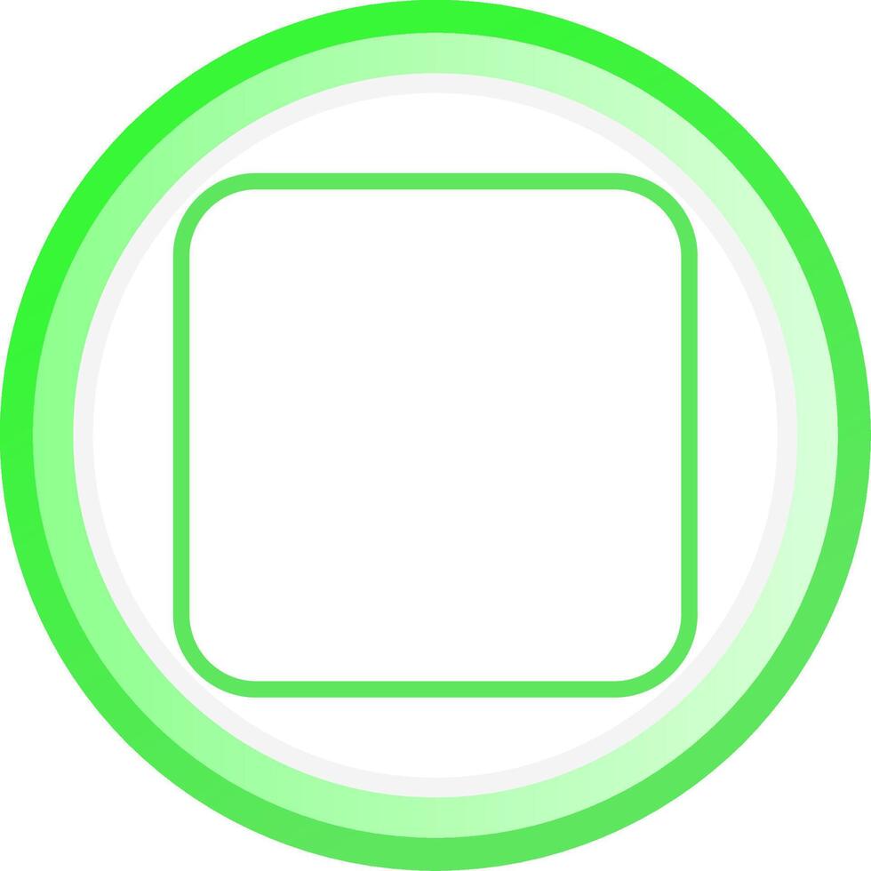 línea verde circulo degradado diseño vector