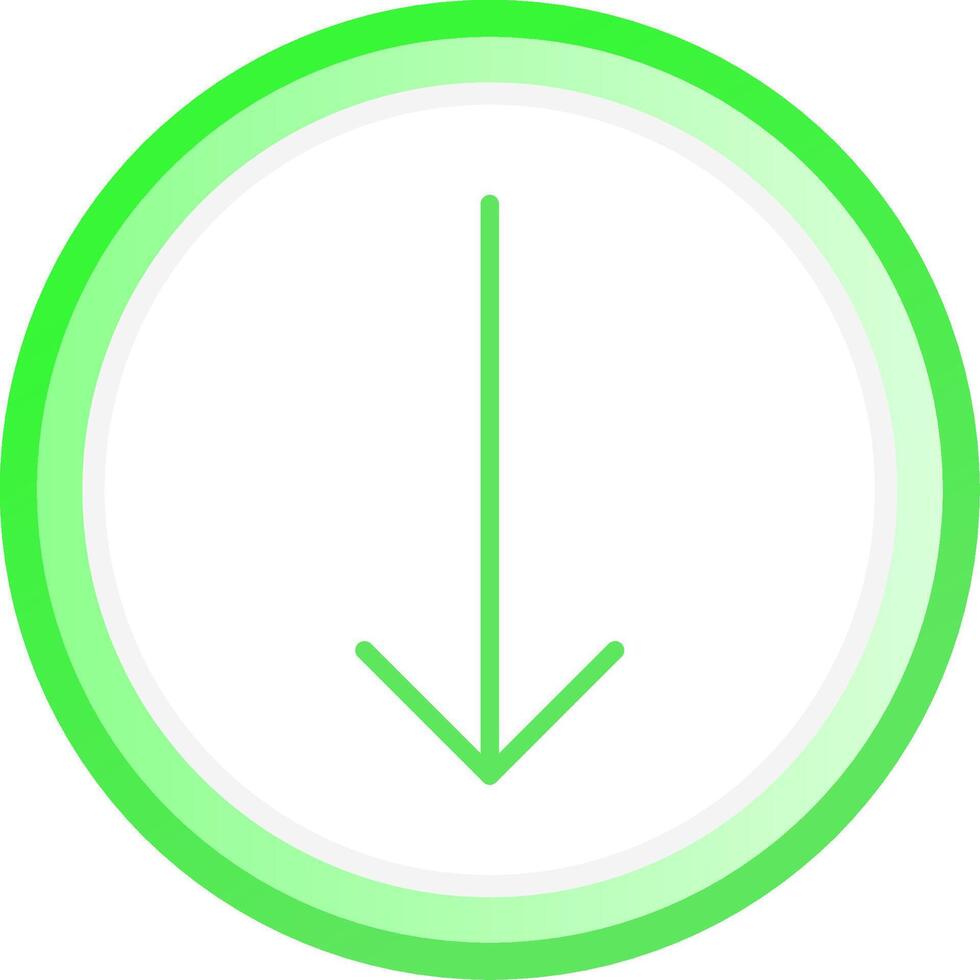 Down Arrow Creative Icon Design vector