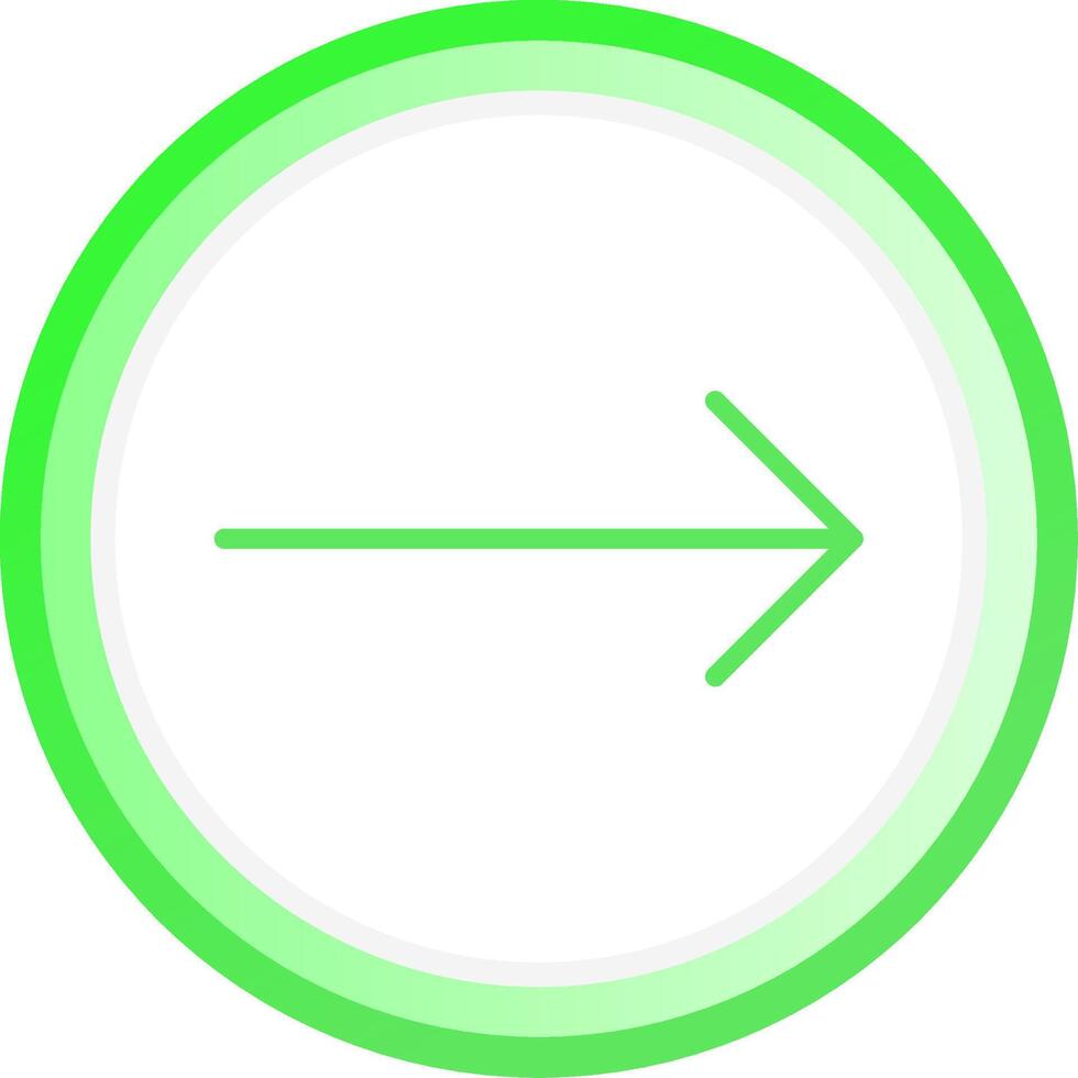 Right Arrow Creative Icon Design vector