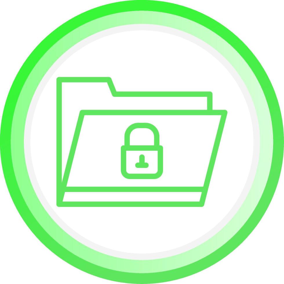 Unlocked Folder Creative Icon Design vector