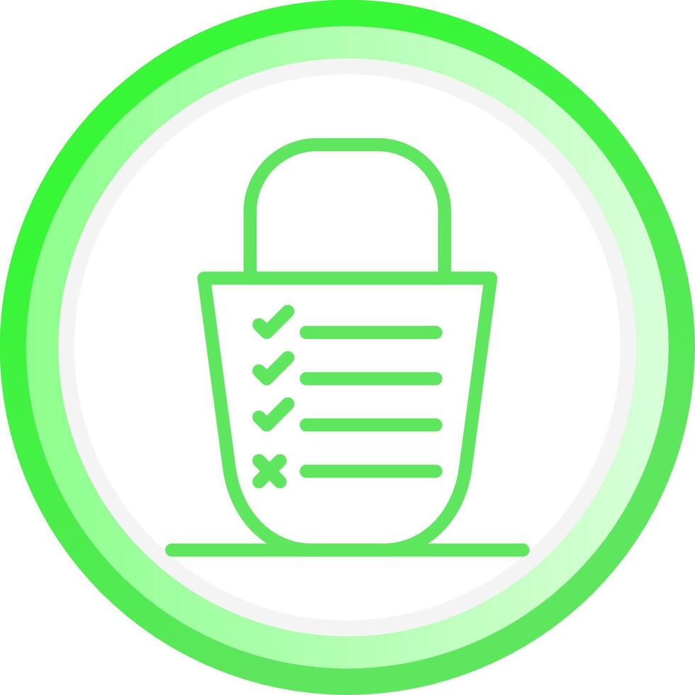 Bucket List Creative Icon Design vector