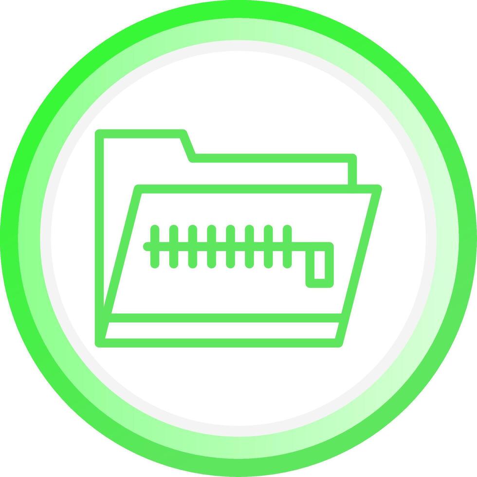 Zip Folder Creative Icon Design vector
