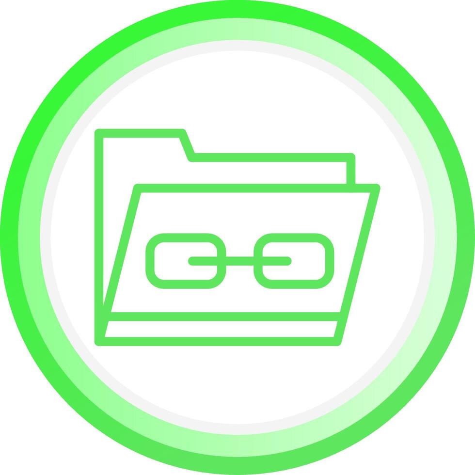 Link Folder Creative Icon Design vector