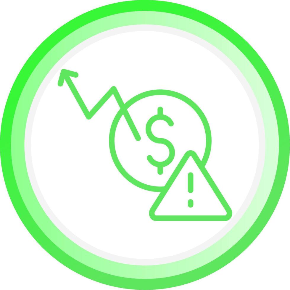 Macroeconomic Risk Creative Icon Design vector