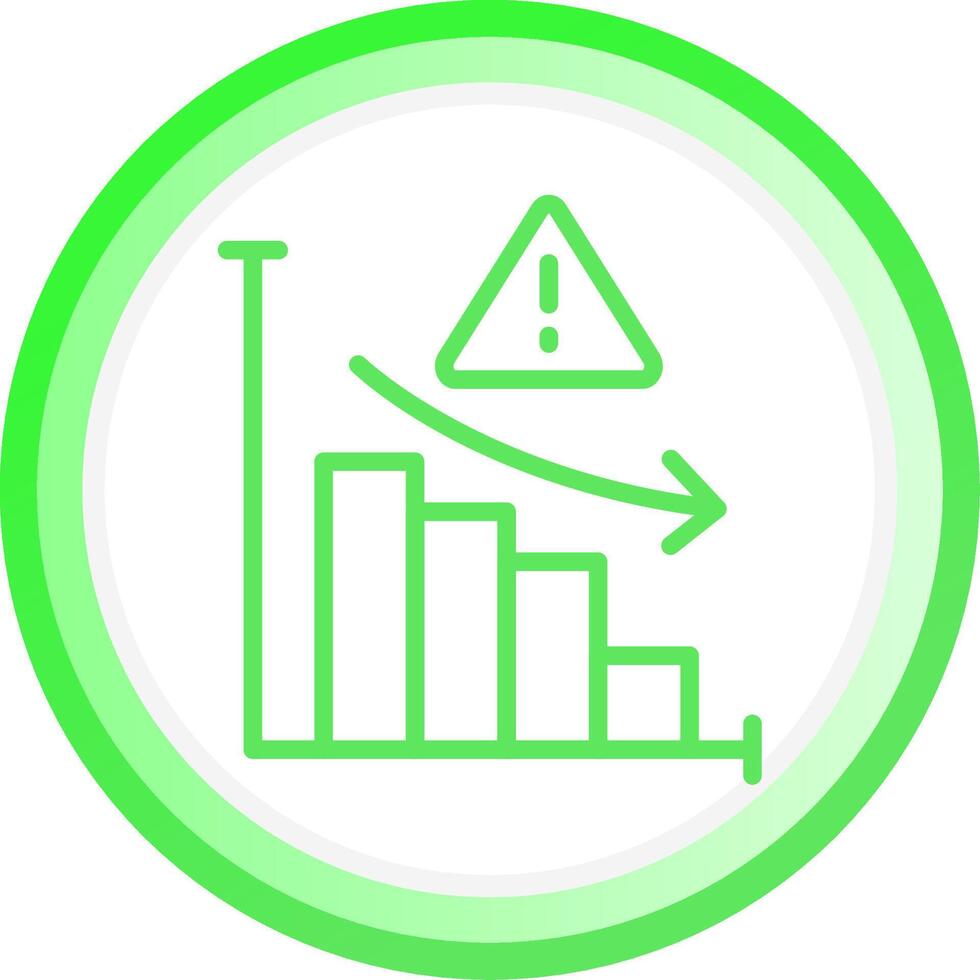 Market Risk Creative Icon Design vector