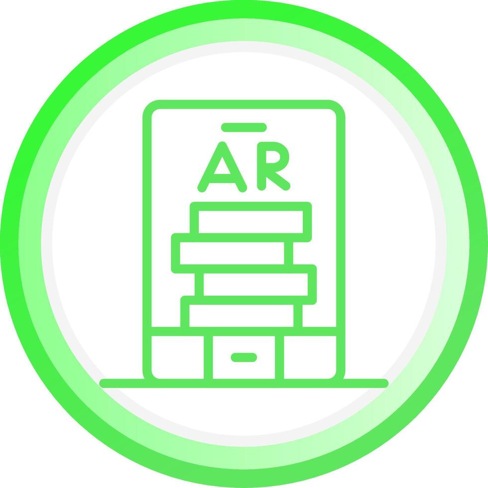 Ar Tumbling Blocks Creative Icon Design vector