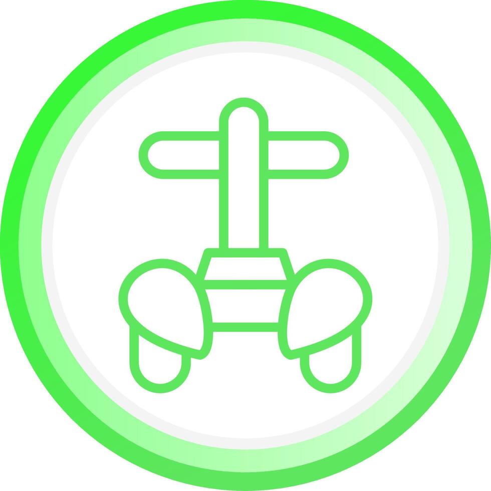 Police Segway Creative Icon Design vector