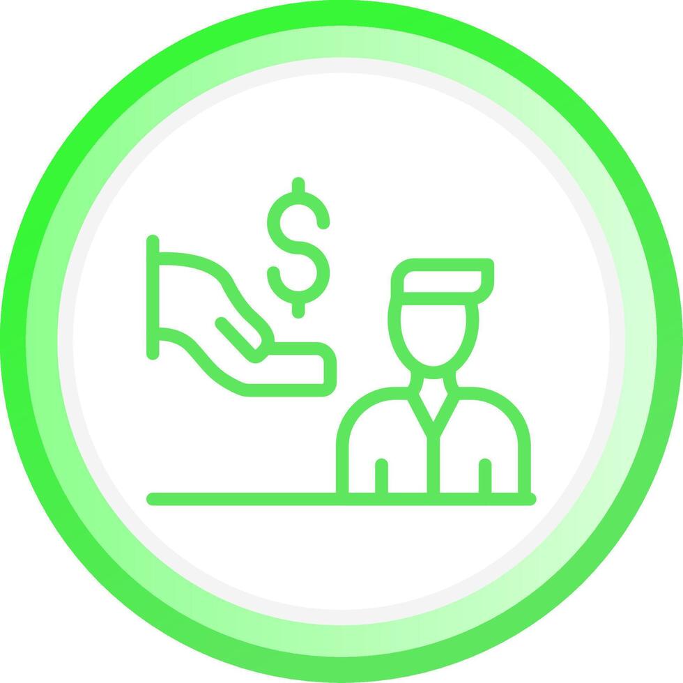 Dealer Prep Fees Creative Icon Design vector