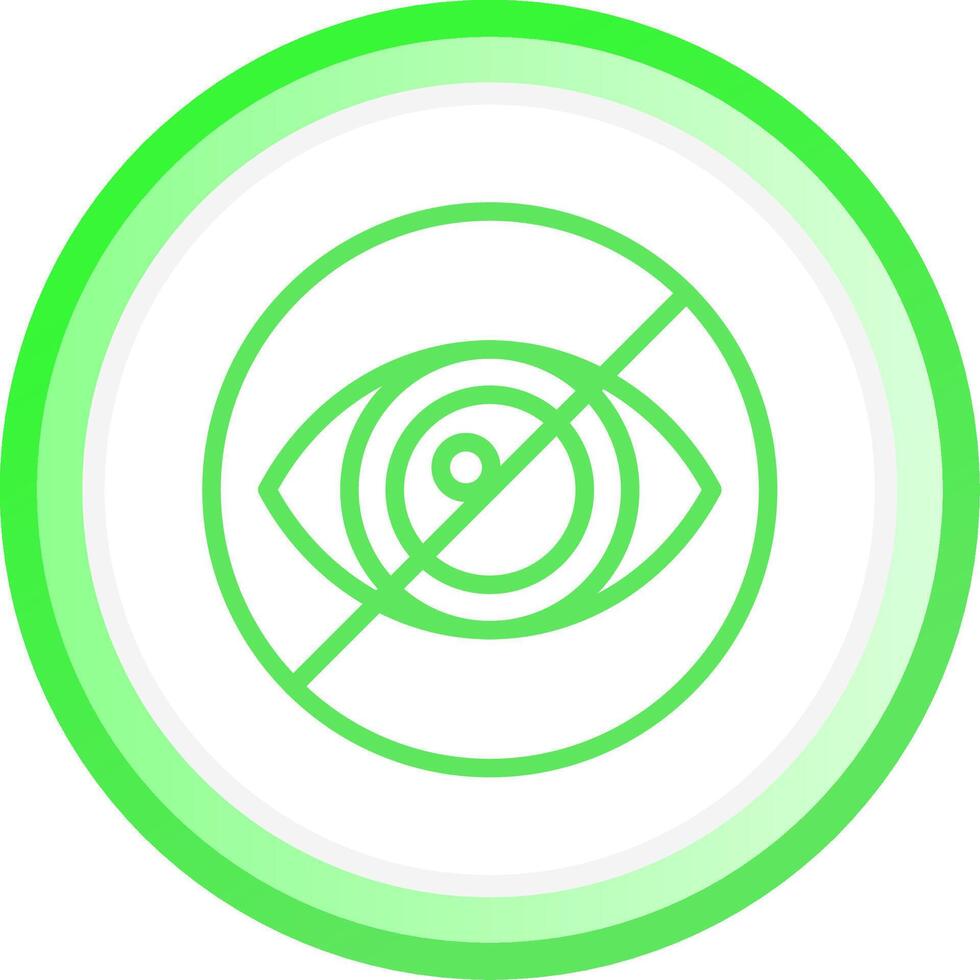 Legal Blindness Creative Icon Design vector