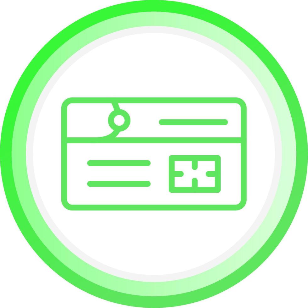 Debit Card Creative Icon Design vector