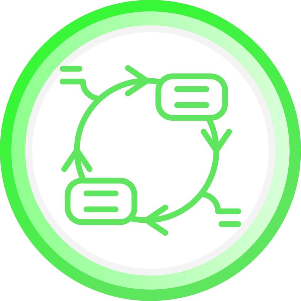 Continuous Cycle Creative Icon Design vector