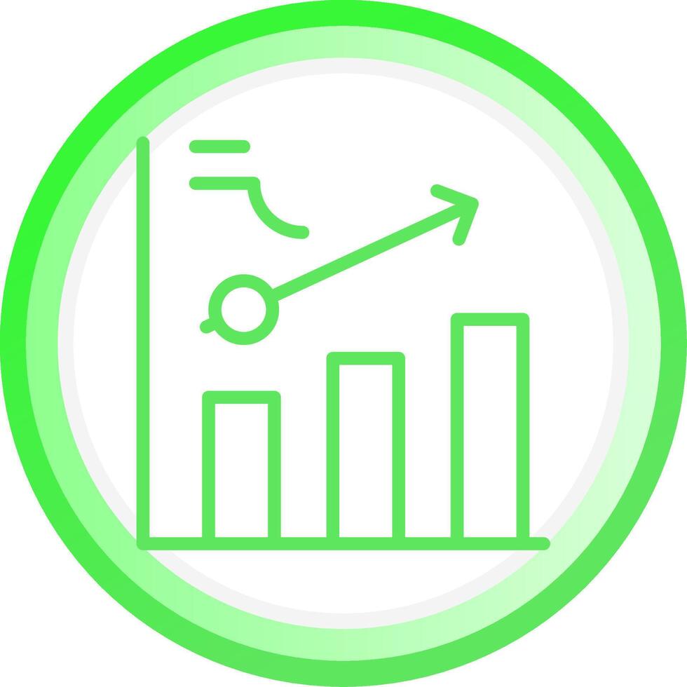 Clustered Bar Creative Icon Design vector