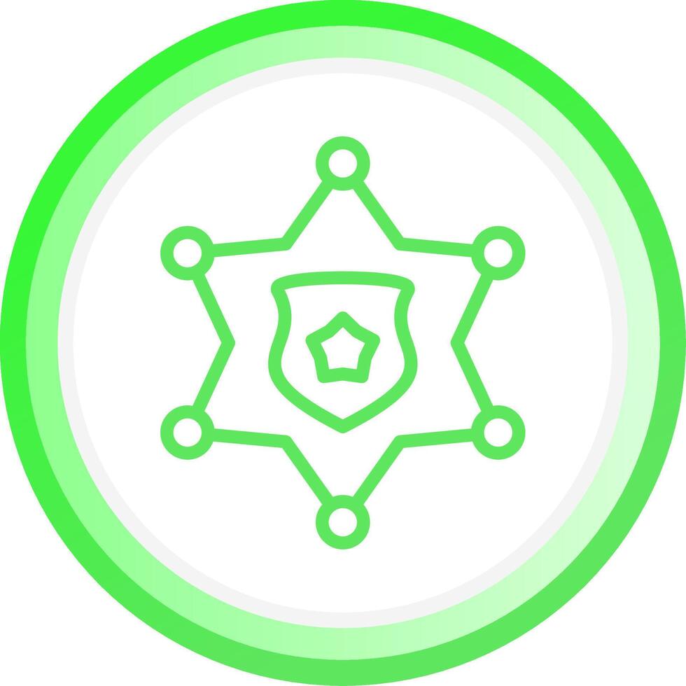 Sheriff Badge Creative Icon Design vector