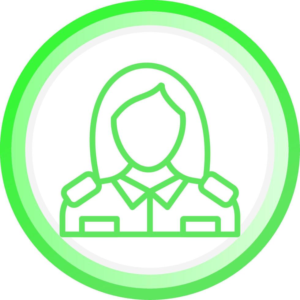 Lady Police Creative Icon Design vector