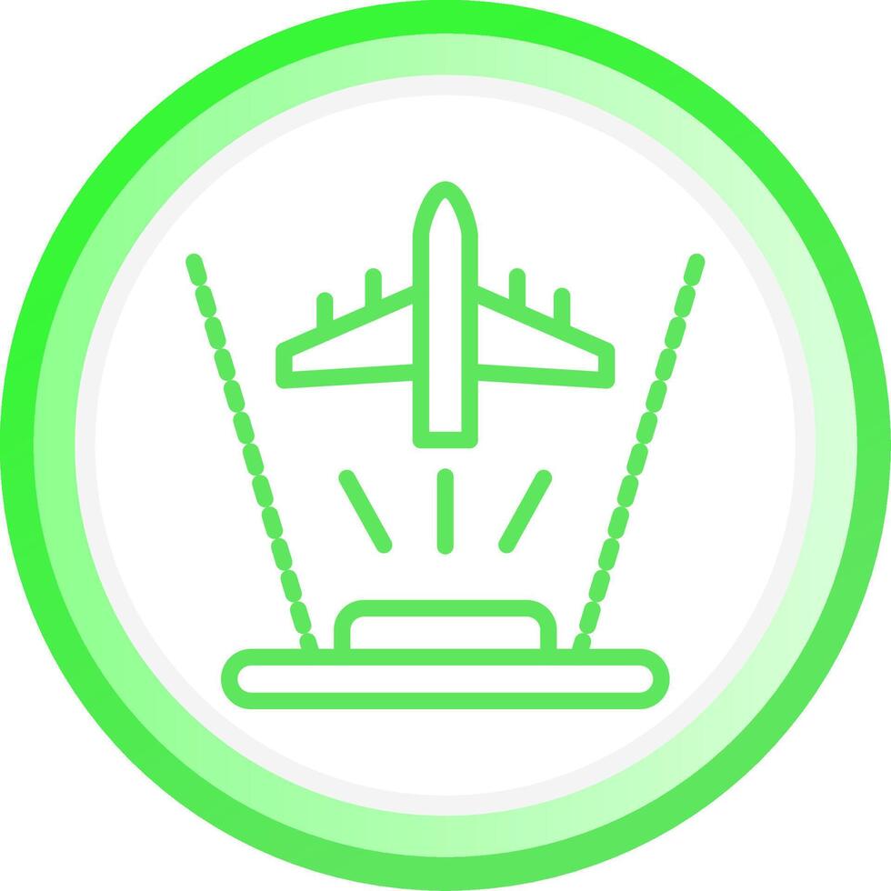 Ar Flight Training Creative Icon Design vector