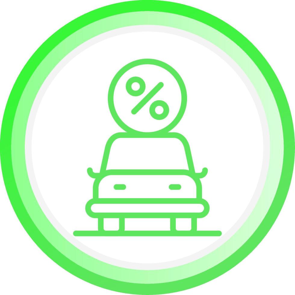 Car Loan Creative Icon Design vector