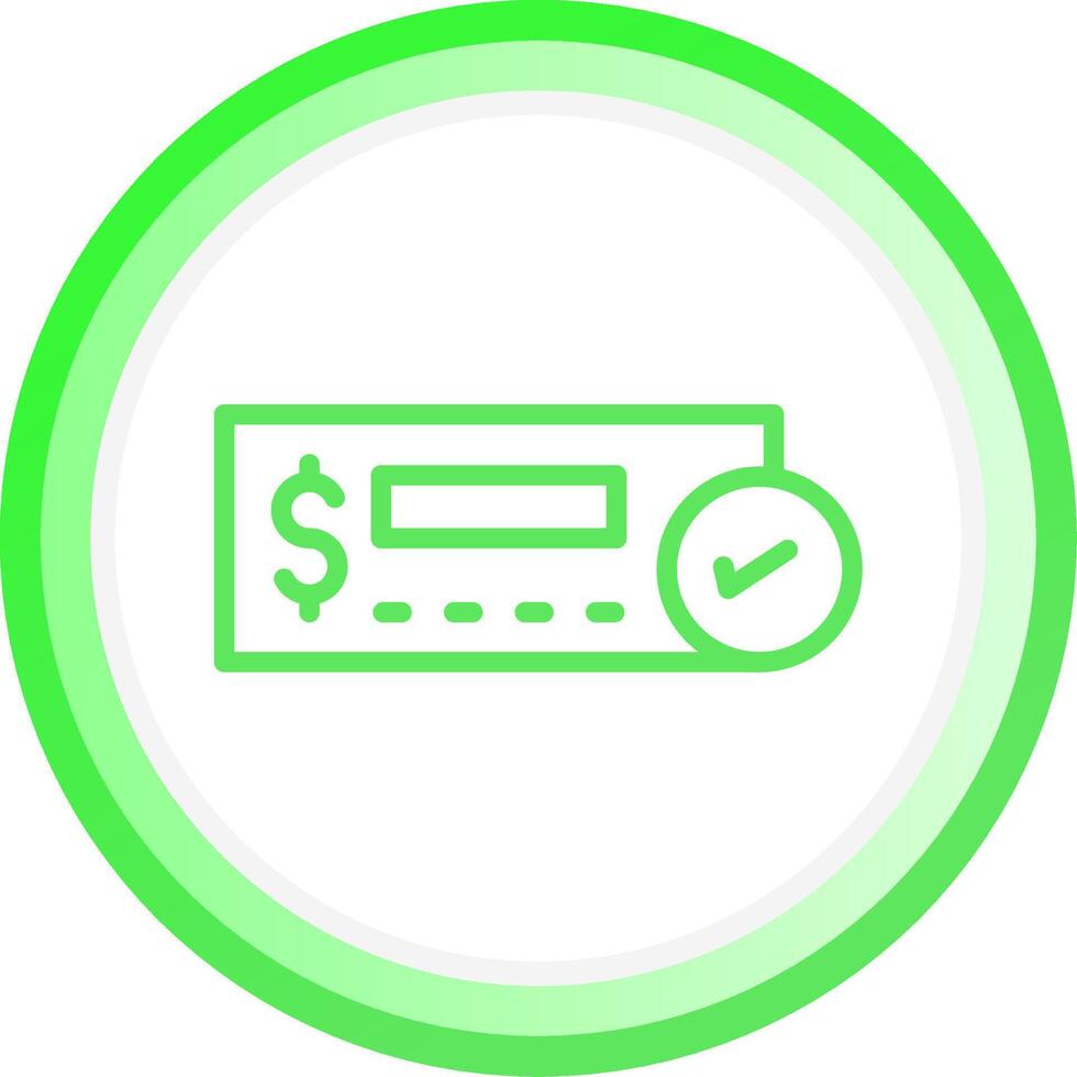 Cheque Deposit Creative Icon Design vector