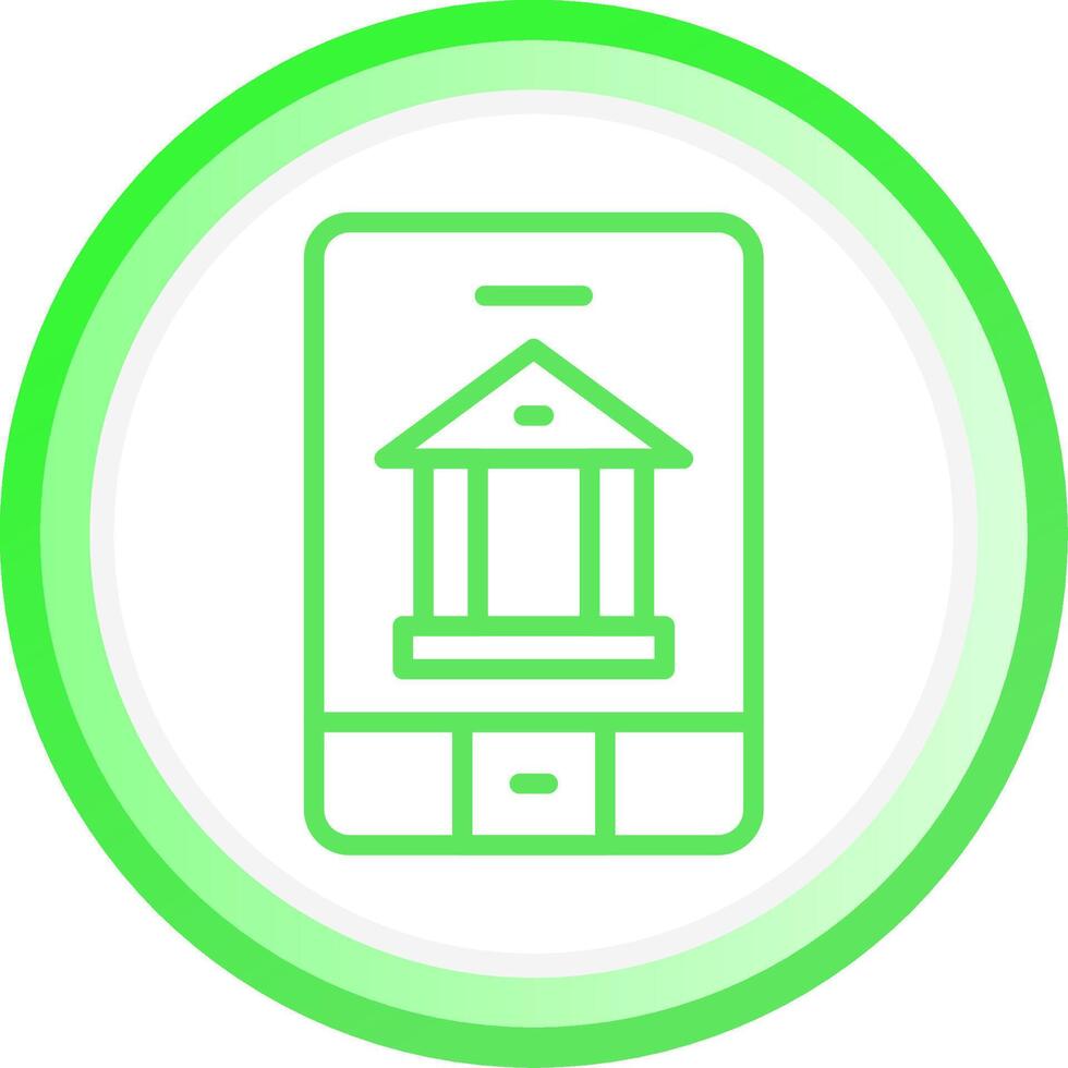 Banking App Creative Icon Design vector