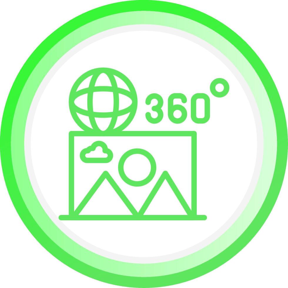 360 Image Creative Icon Design vector